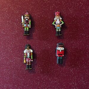 Nutcracker Shoe charms Set of 4. Christmas, ballet gifts